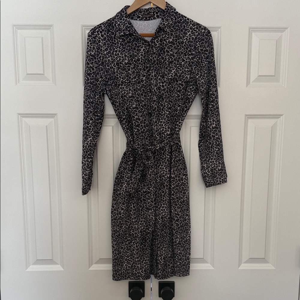 J. McLaughlin Black and Gray Patterned Long Sleeve Dress - Last day on Poshmark!